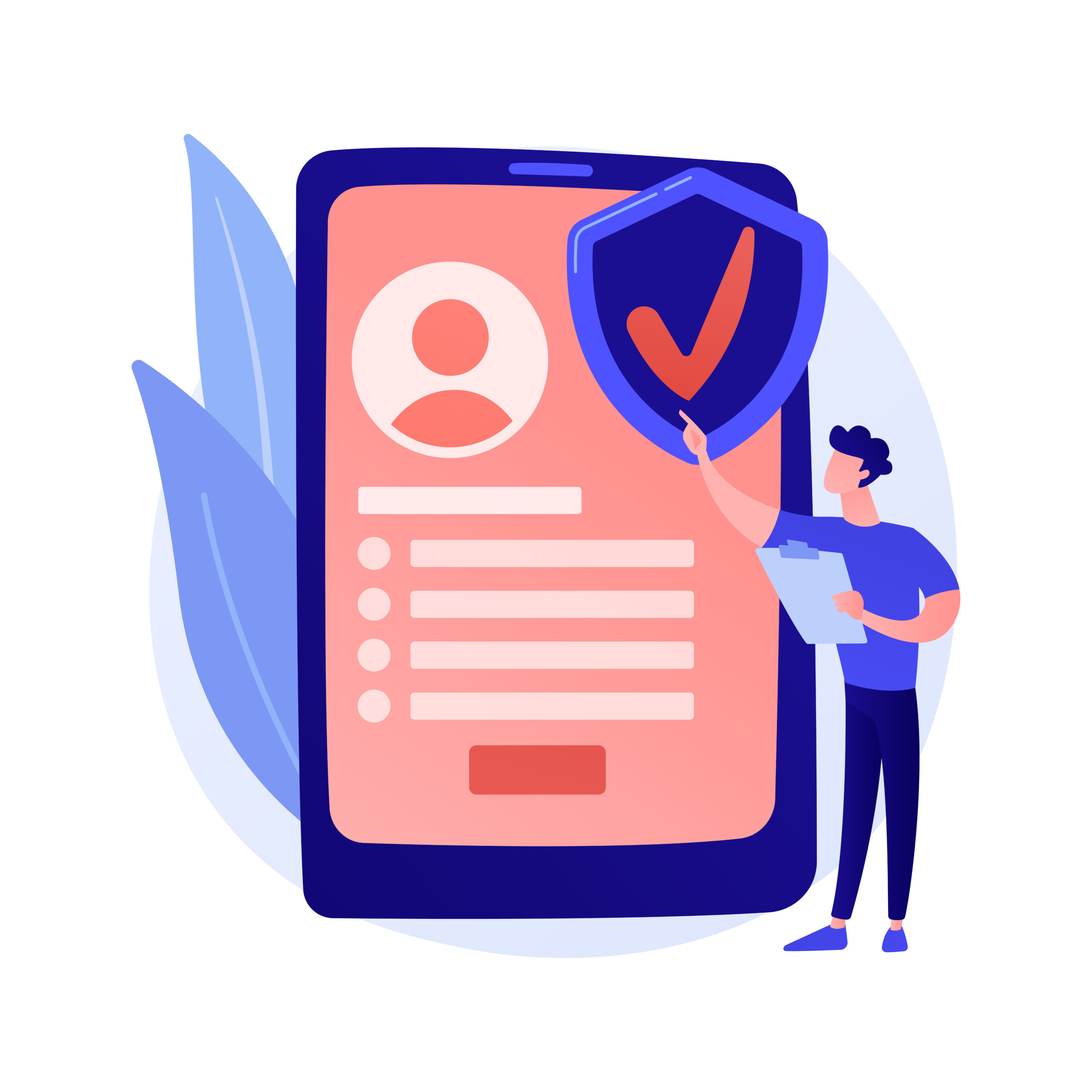 On demand insurance vector concept metaphor